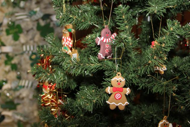 Photo by Chris Docter Help support our senior citizens and pick an ornament off of the Gingerbread tree.