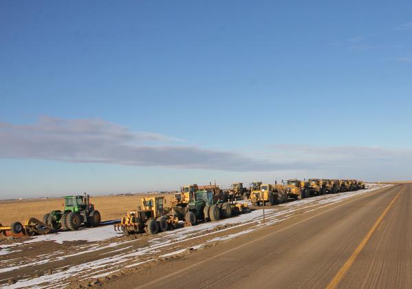 Photo by Chris Docter. Construction on Highway 73 from south of White River to Kadoka is coming to a halt for the winter. The project will pick back up in the spring of next year and is projected to be complete by June 2026.