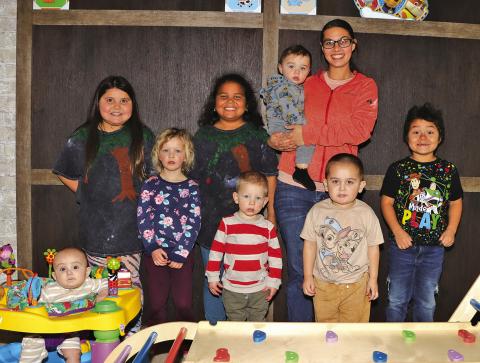 Photo by Mandy Scherer Charley (Ward) Sharp owner of Auntie Char’s Day Care living her dream of caring for children.