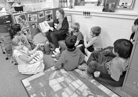 Bennett County Middle School students read books to elementary students last week in celebration of Read Across America week.