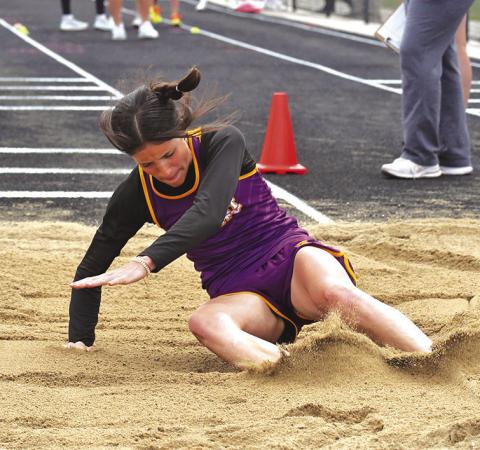 Photo by Tim Huether (File Photo) Reagan O’Neill made headlines across South Dakota after Friday’s Track-O-Rama meet in Rapid City. O’Neill shattered the Bennett County High School long jump record with a jump of 18’ 5.5”. The previous record of 17’ 7”, held by O’Neill’s aunt, Wendy O’Neill Adamson, was set in 1998. See the full story and results on page 5.