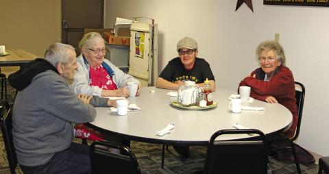 Local residents enjoy lunch at the Bennett County Senior Center last Friday. Photo by Jacob Waln