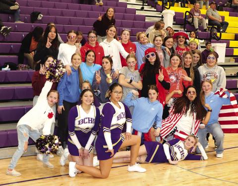 Photo by Taylor Risse The Bennett County student section brought their “A” game to the boy’s game Monday, February 5, against Stanley County.