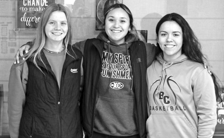 Photo by Jacob Waln Hadley Schomp, Ally Solomon, and Sophia May are the girls that are set to represent Bennett County at the upcoming Girls State, which will be held June, 3-8.