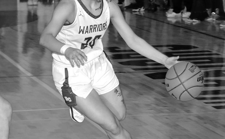 Photo by Taylor Risse Warrior Senior, Amia Cottier, played her heart out against Lakota Tech in the first round of region play last week.