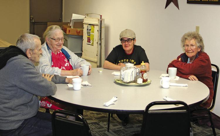 Local residents enjoy lunch at the Bennett County Senior Center last Friday. Photo by Jacob Waln